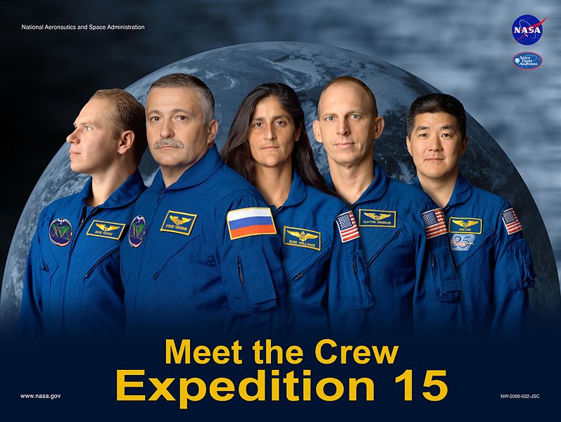 Expedition 15 Crew Poster. Image credit Wikipedia