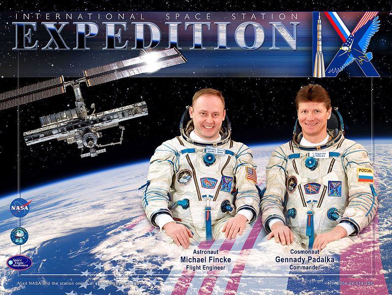 Expedition 9 crew poster. Image credit Wikimedia