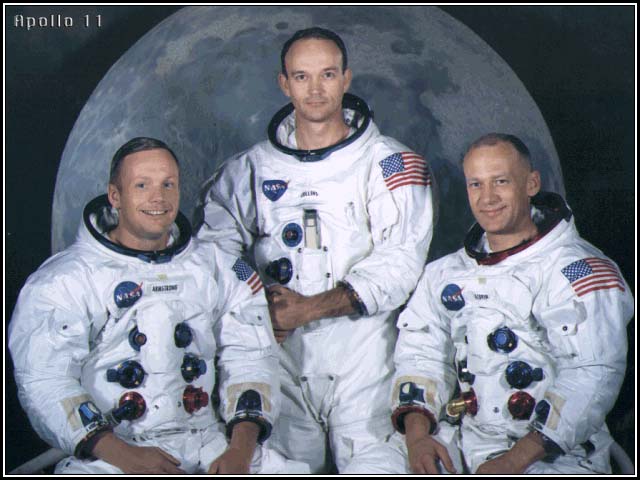 The Apollo 11 Crew. Image credit Smithsonian National Air and Space Museum
