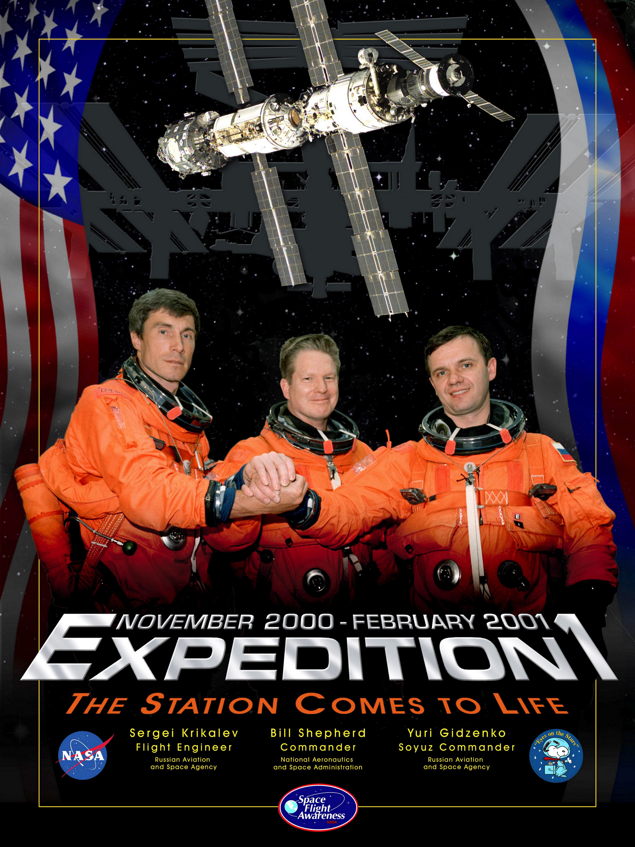 Expedition 1 crew poster