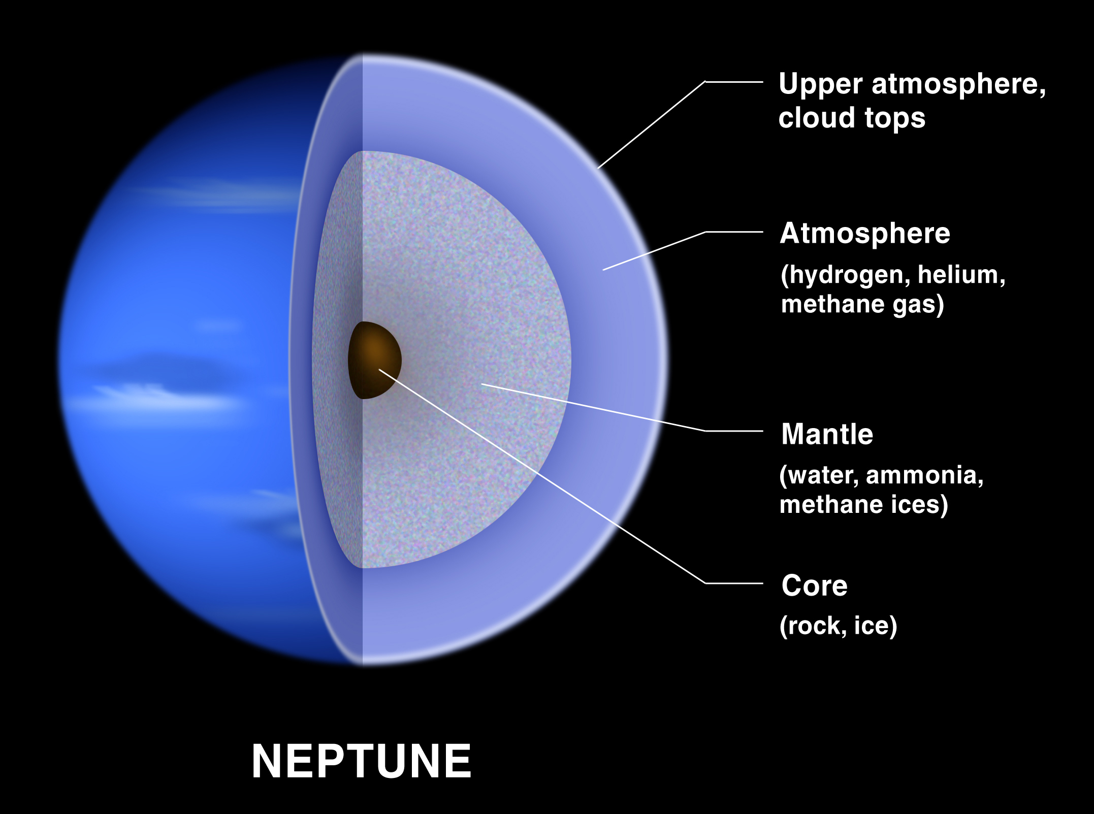 Interior layers of Neptune