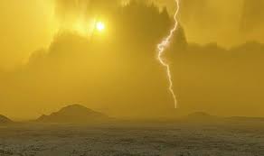 A lighting bolt on Venus. Image credit: Daily Galaxy