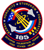STS-105 Patch. Image credit NASA
