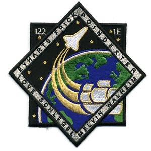 STS-122 patch. Image credit Space Flight Now