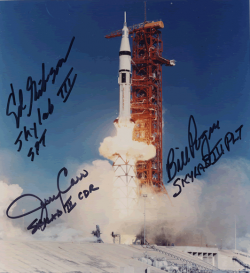 Skylab 4 autographed picture. Image credit William Pogue's Website