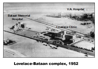 Lovelace Clinic in the 1950s. Image credit Lovelace Respiratory Research Institute