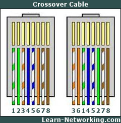 Crossover cable. Image credit: Learn Networking