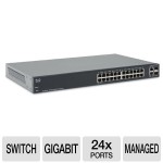 Switches like this Cisco SG200-26 are suitable for small businesses and modest networking needs.